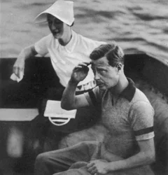 Prinz Edward und Wallis Warfield Simpson während einer königlichen Kreuzfahrt, 1936